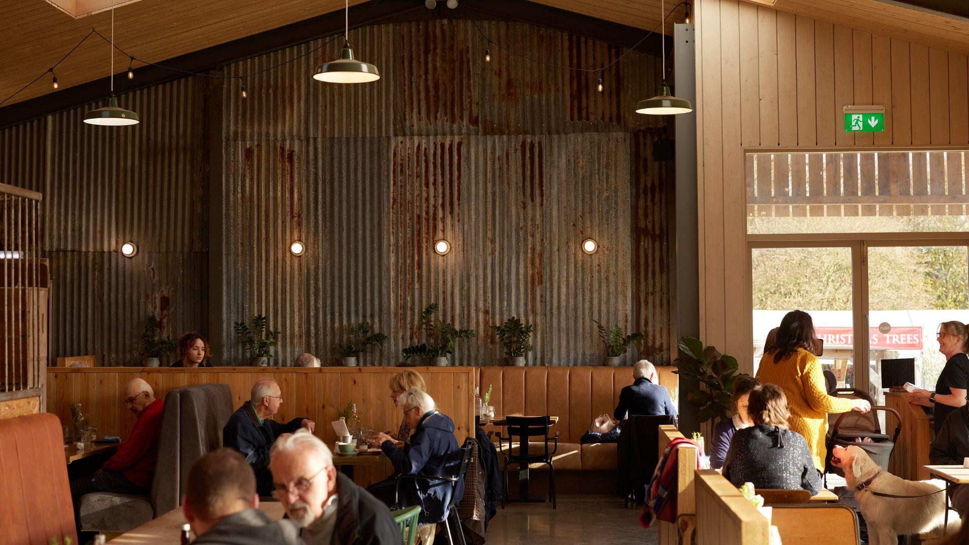 People sat inside Hartley Farm Shop & Kitchen