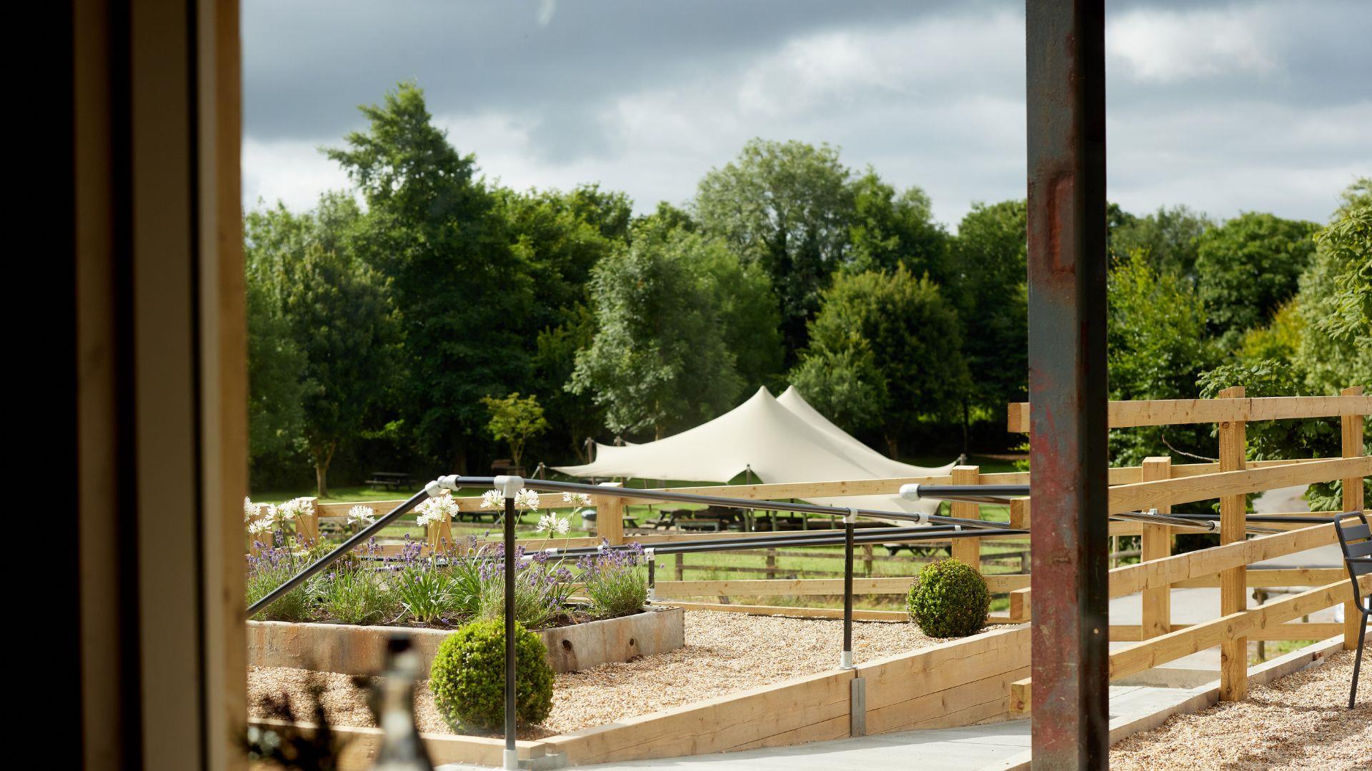 Hartley Farm Shop garden