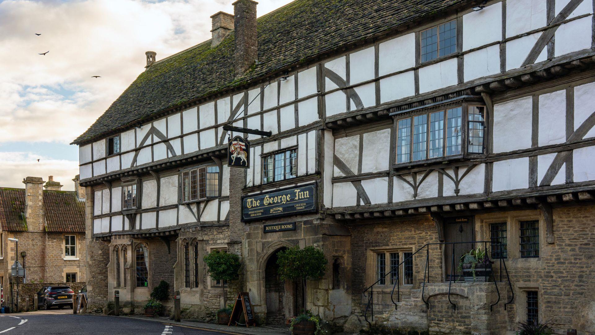 Exterior of The George Inn, Norton St Phillip