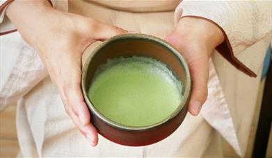 A cup of matcha tea 