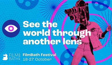 A poster advertising the FilmBath Festival 2024