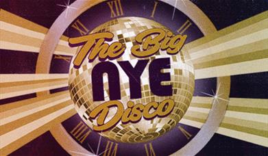 A poster advertising Komedia Bath's 'Big New Year's Eve Disco' 