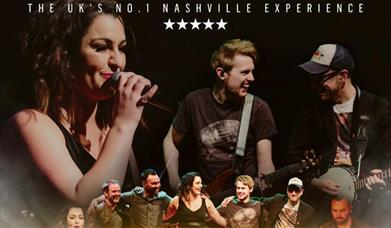 One Night in Nashville promo image, featuring a composite image of the band performing