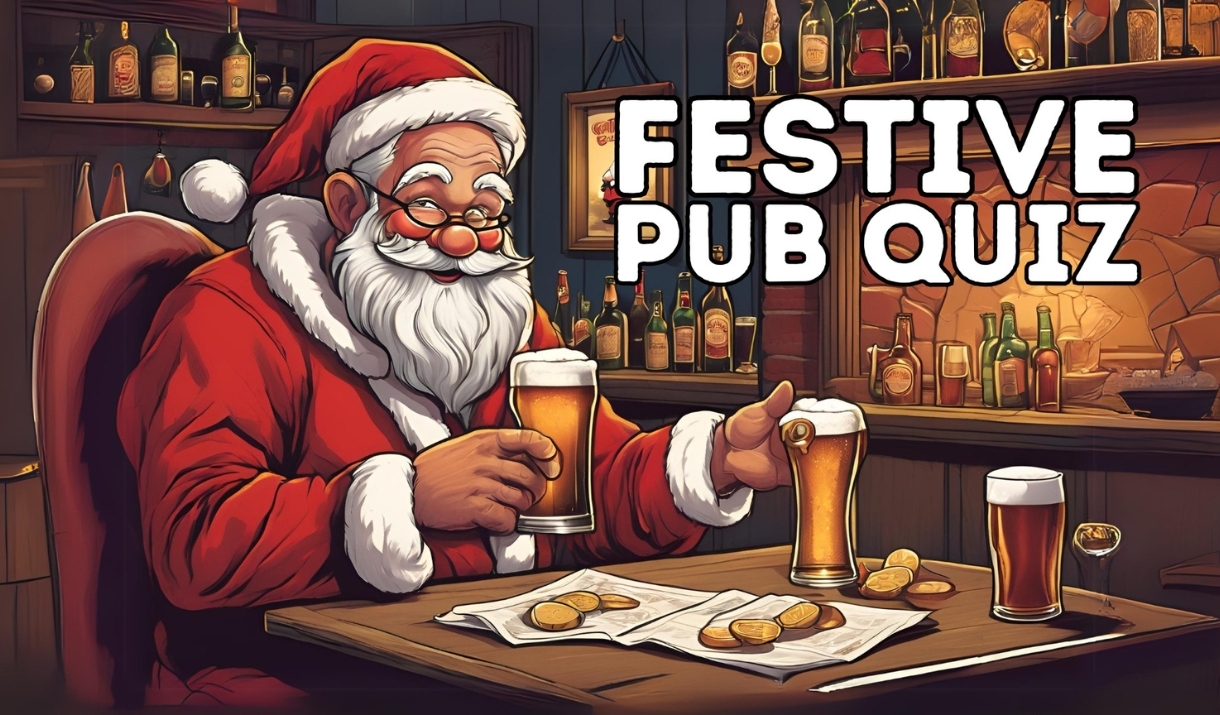 Santa doing a pub quiz