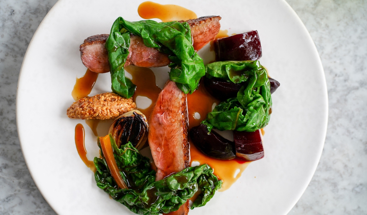 A plate of food at Beckford Canteen