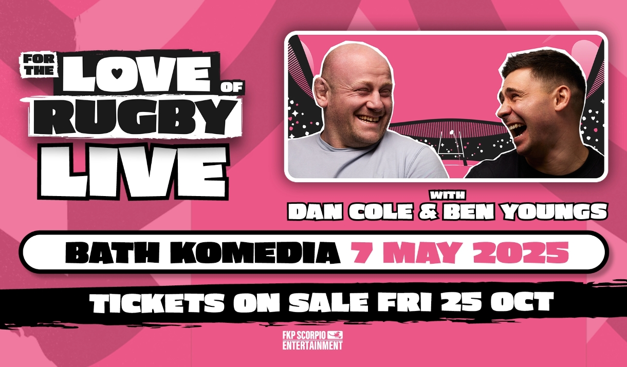 Image of Dan Cole and Ben Youngs on a Pink Background