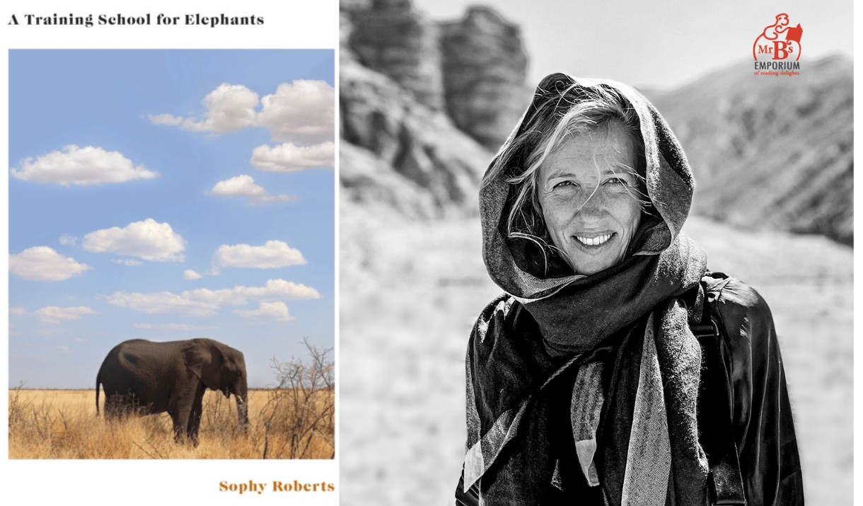 Sophy Roberts next to the cover of her new book.