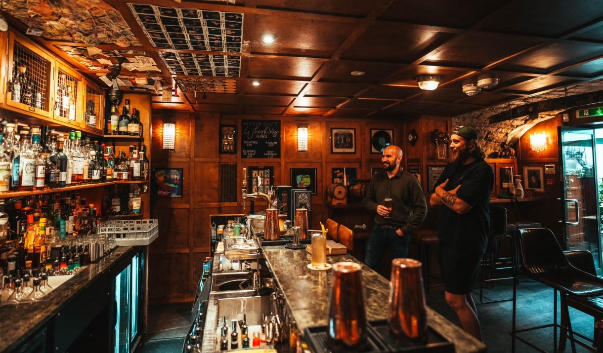 Interior of bar