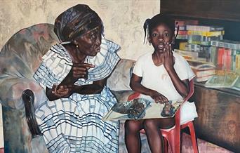 'Worlds Apart', Joshua Donkor, 2023. Image courtesy the artist.