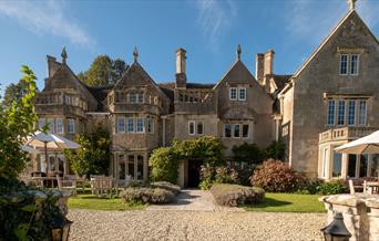 Front entrance of Woolley Grange Hotel