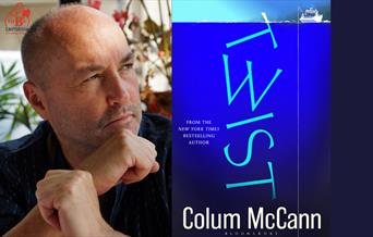 Colum McCan and his new book.