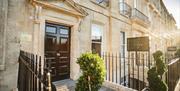 Exterior of a Georgian townhouse in Bath 
