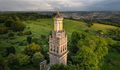 Beckford's Tower & Museum overlooking the city of Bath